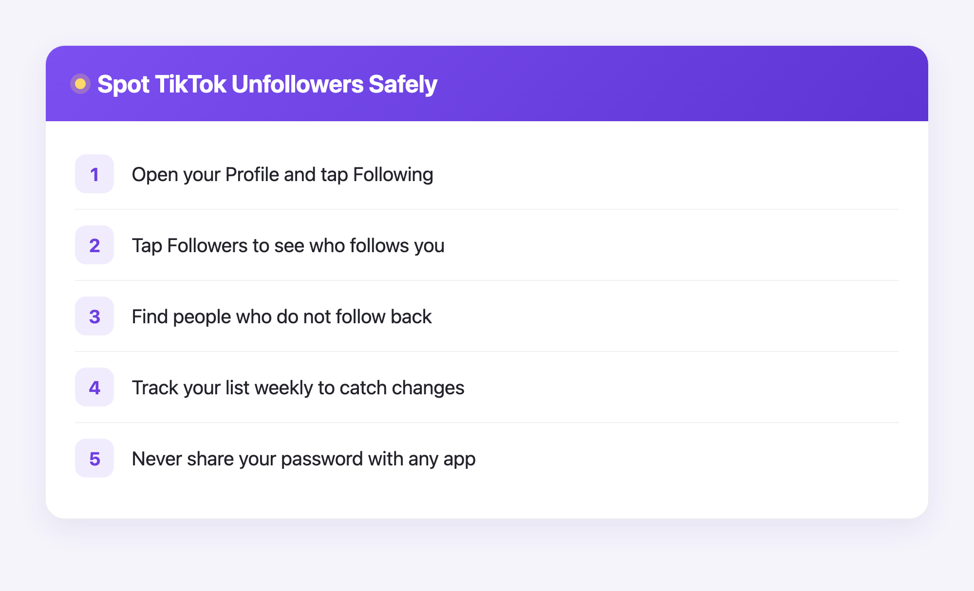Five simple steps showing how to safely check who unfollowed you on TikTok